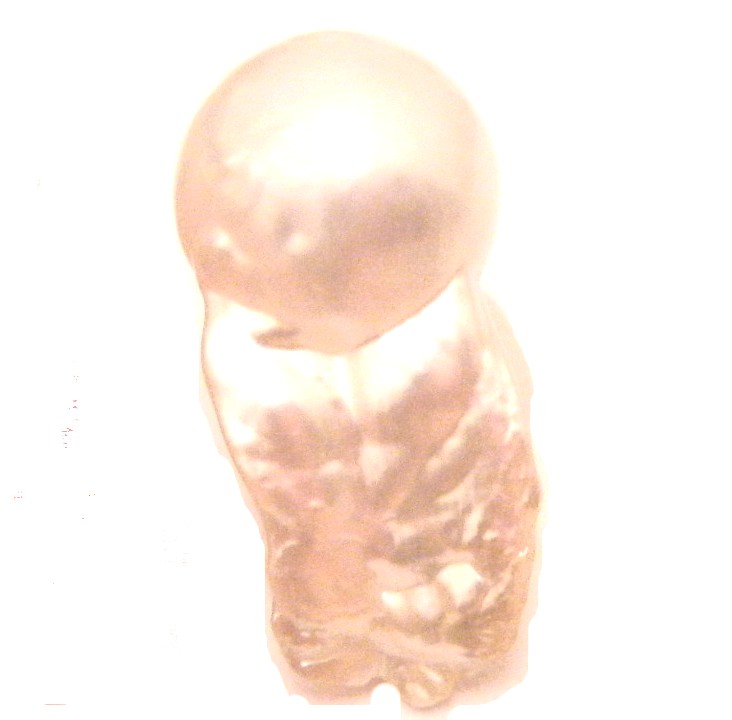 Tiny White South Sea Fireball Pearl